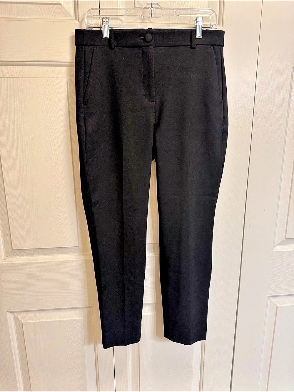 J.Crew High-Rise Cameron Pant in Four-Season Stretch Black Ankle Pants Waist 10